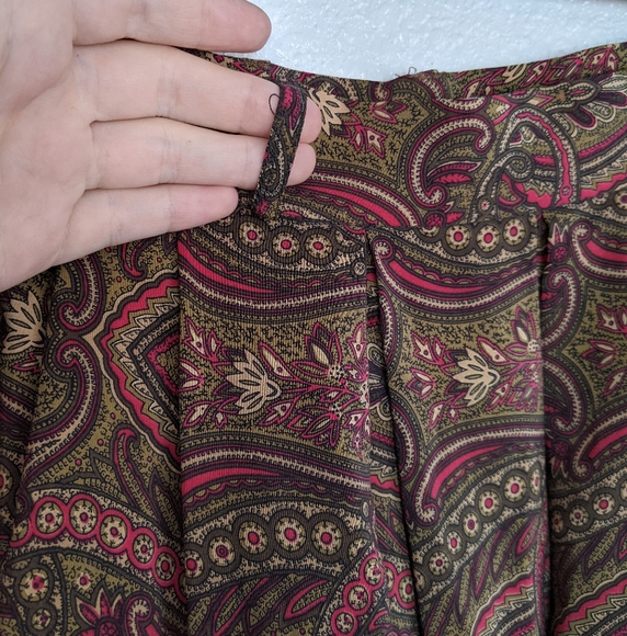 PBM for Nordstrom Vintage 100% Silk Skirt - Picture 2 of 7